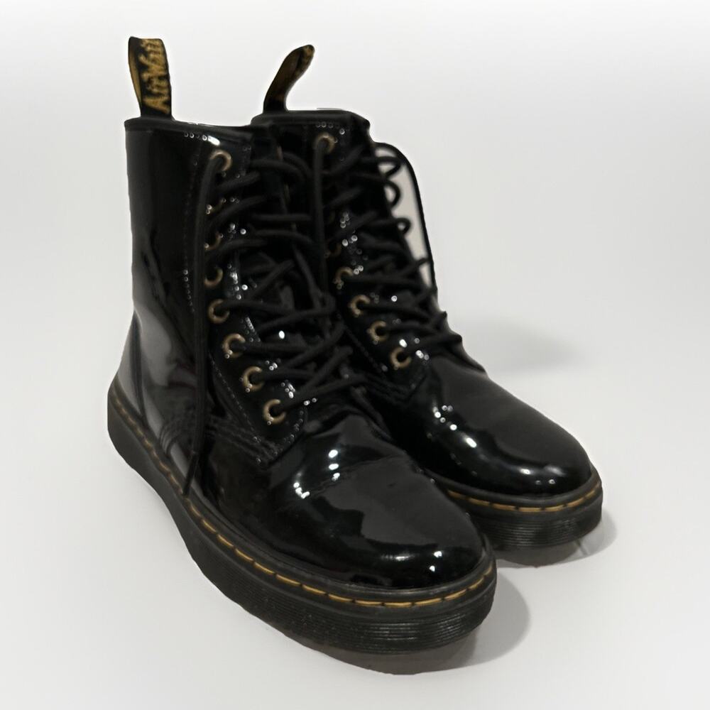 Dr. Doc Martens Zavala Boots Black Patent Leather Men’s Size 5 / Women’s Size 6
